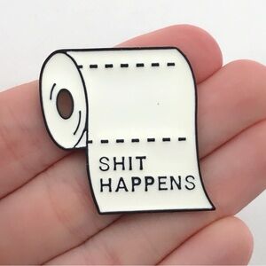Toilet Paper Enamel Pin